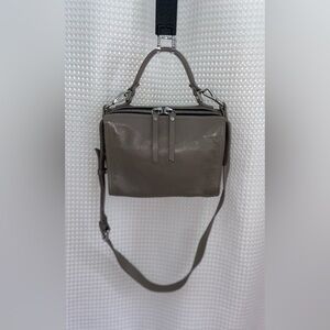 MAUD FRIZON gray Italian Leather Convertible Bag